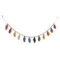 Guirnalda nórdica de cuentas de madera con borlas de colores para decoración de pared - Estilo de Borla Multicolor / Colorido