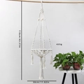 Hamac pour chat en macramé fait main avec perles en bois et franges en corde de coton blanc - Type A 30*110cm / Poche zippée