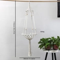 Hamac pour chat en corde de coton fait main style bohème avec pompons et perles 30cm - Type C 30cm / Poche zippée