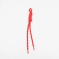 Pendaglio in nylon intrecciato rosso per borse con trama a pois bianchi e asole rinforzate - Rosso