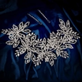 Luxurious silver bridal headband with sparkling rhinestones for wedding hairstyling - Silver (HS-J7340S)