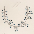 Détail de vigne à cheveux faite main avec perles bleues et cristaux brillants - Ensemble de Vignes de Cheveux en Perles Coupées Bleues en U (HS-J6647BLUE)