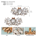 Clip per scarpe scintillanti con strass dorati per matrimoni e tacchi alti da festa - Specifica Generale / Oro
