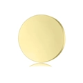 Pendaglio tondo in acciaio inossidabile oro chiaro lucido per incisione laser - 25mm Tondo (Senza Foro) / Oro