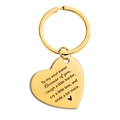Goldener Herz-Schlüsselanhänger mit Soul Sister Gravur als Geschenk für Freundinnen - Gold Schlüsselanhänger (TX0067)