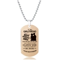 Collar chapado en oro rosa para novia con silueta de beso y mensaje de amor grabado - Estilo Confesión Para Novia(W00026)