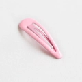 Pink drip oil metal water drop hair clip for women with a smooth macaron finish - Pink