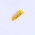 Horquilla amarilla mate en forma de gota para mujer con clip de metal resistente - Amarillo