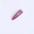 Clip para el pelo BB lila mate minimalista con un elegante diseño de gota - Morado