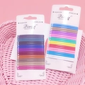 Set de 20 horquillas metálicas de colores en tonos macaron para peinado de mujer - Juego Mixto / Colores Mezclados