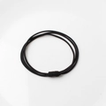 Coleteros negros minimalistas de varios hilos con nudo central duradero para mujer - Negro