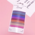 Elegante set de 20 horquillas metálicas de colores caramelo en tarjeta de exhibición - Juego de Estilo Chic / Colores Chic