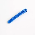 Minimalist blue wave hair clip with a stylish matte resin finish for girls - Royal Blue