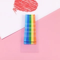 Juego de 10 pinzas para el cabello en colores arcoíris con acabado mate - Arcoíris