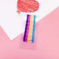 Set de 10 pinzas de metal para el pelo en colores caramelo morado rosa amarillo azul niñas - Colores de Primavera