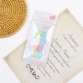 Lot de barrettes à cheveux jaune pastel et bleu dans un emballage à motifs de cœurs - Jaune+Bleu
