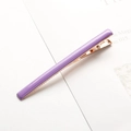 Minimalistische lavendelfarbene Haarspange mit Goldfinish für einen eleganten Look - Lang - Hellviolett