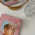 Große rosa Blumen-Haarklammer aus transparentem Acryl im niedlichen Korea-Stil - Rosa