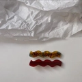 Eleganti fermagli per capelli ondulati in tartaruga ambra e resina bordeaux - Serie Marrone Scuro (2 Pezzi)
