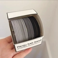 Set elastici per capelli ad alta elasticità in nero e grigio in confezione premium - Stile di base
