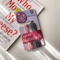 Set de diez gomas de pelo finas y elásticas de colores en caja transparente - Colores Morandi