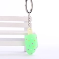 Creative pastel green popsicle keychain with colorful sprinkles for bags and gifts - 3CM+5CM / Green