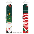 Dettagli dei banner per porta con gnomi natalizi 180x31cm con testo Buon Natale - Stile Happy Christmas Rosso Bianco Verde