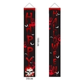 Halloween bloody handprint door banners set 180x30cm for scary party decor - Red Black Bloody Handprint Style(17)