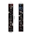 Halloween Trick or Treat door banners set with Reaper and Ghost prints, 180x30cm size - Black "Trick or Treat" Ghost Style (1)