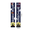 Halloween Trick or Treat 180x30cm banner set with pumpkins and ghosts - Black Night Sky Pumpkin Style(2)