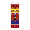 Striscioni di Halloween Schiaccianoci scheletro per porta decorazione 30x180cm set - Schiaccianoci Demone Rosso (5057198303557)