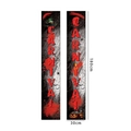 Halloween Carnival banner set featuring wizard hats and pumpkin lamps in 180x30cm size - Black Red Carnival Wizard Style(6)