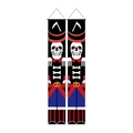 Striscioni per porta Halloween Schiaccianoci scheletro con zucca, decoro 30x180cm - Schiaccianoci Scheletro Bianco Nero (5057198303558)