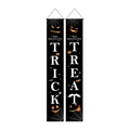 Halloween Trick or Treat porch banners with cartoon skull and pumpkin patterns - Black Pumpkin Web Trick Treat (5057198303565)
