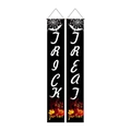 Halloween vertical door banners with Trick or Treat text and cartoon skeleton graphics - Castle Jack O Lantern Trick Treat (5057198303566)