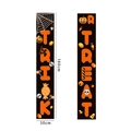 Halloween Trick or Treat door banners in black and orange, size 30x180cm for decor - Black Orange Candy Pumpkin Style(19)