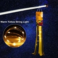 Halloween spook windzak met warm gele LED-verlichting en pompoen silhouet patroon - Halloween Veelkleurig (Met LED Verlichting) / 100cm