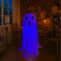 Leuchtendes Halloween-Geist-Ornament mit blauem LED-Licht für die festliche Innendekoration - 100cm / Blau