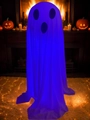Hanging purple Halloween ghost decoration with classic spooky face for party decor - Purple Ghost (YL-06)