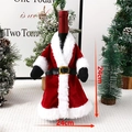 Kerstman wijnfleshoes van fluweel met riem en pluche afwerking, afmeting 24 cm - Wizard Kleed