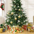 Cache-pied de sapin de Noël avec motif bonhomme de pain d'épices et carreaux colorés - 40X22CM