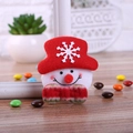 Christmas snowman hair clip with red hat and green plaid bowtie for festive party decor - Snowman with Light Style A
