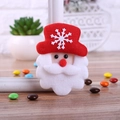 Luminous Santa Claus felt brooch with LED light and white snowflake for Christmas party - Santa Claus with Light Style A