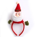 Cerchietto natalizio creativo di Babbo Natale con cappello a quadri per feste di Natale - Stile Babbo Natale (B-C174)