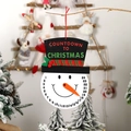 Christmas snowman countdown calendar with rotatable carrot nose pointer for holiday decor - Snowman Countdown (J-JY50)