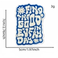 Inspirierender Stickerei Aufnäher Find The Good In Every Day blauer Wolke 7x5cm - Aufnäher „positive Energie“ (englisch) Nr. 4