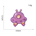 Cartoon UFO alien spaceship embroidery patch for DIY decor, 5.1cm height and 1.6g weight - UFO Embroidered Patch (13#) / 1 Piece