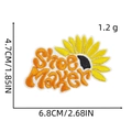 Embroidered sunflower patch with Shoemaker lettering for clothing DIY decoration - Shoemaker Letters (11#)
