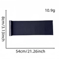 Cinta deportiva elástica negra rectangular con textura de punto para el pelo - Parche Rectangular de Lino 4#