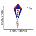 Dettaglio della toppa ricamata a forma di aquilone con dimensioni 7x2,7cm - Stile Aquilone (Toppa Distintivo 4#)